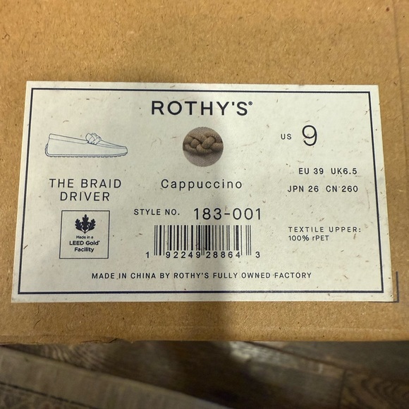 Rothy's Women's The Braid Driver loafers in Cappuccino. - Picture 11 of 12